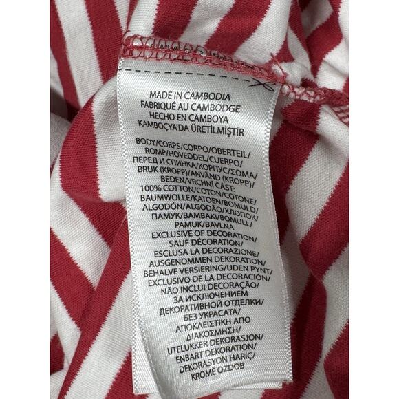 Polo Ralph Lauren Shirt Mens Large Red White Striped Trim Fit Cotton Classic - Picture 6 of 6